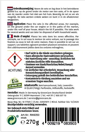 Anti Marder Tabs BIOzid, Doppelpack (ca. 270 g)